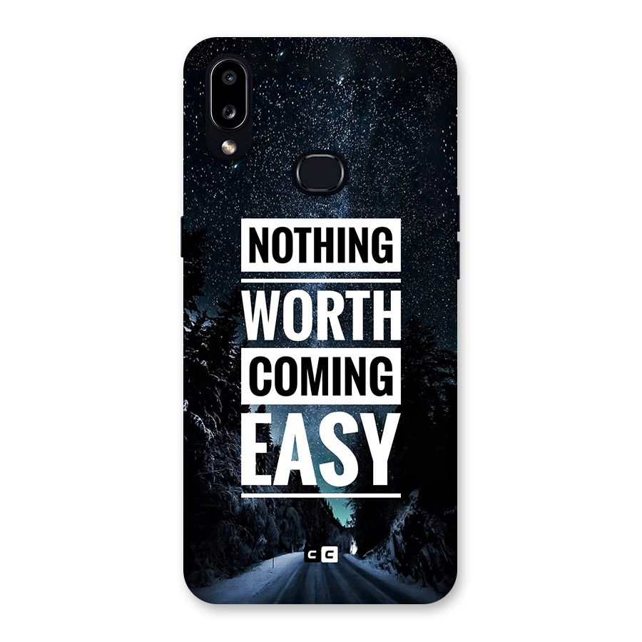 Nothing Worth Easy Back Case for Galaxy A10s