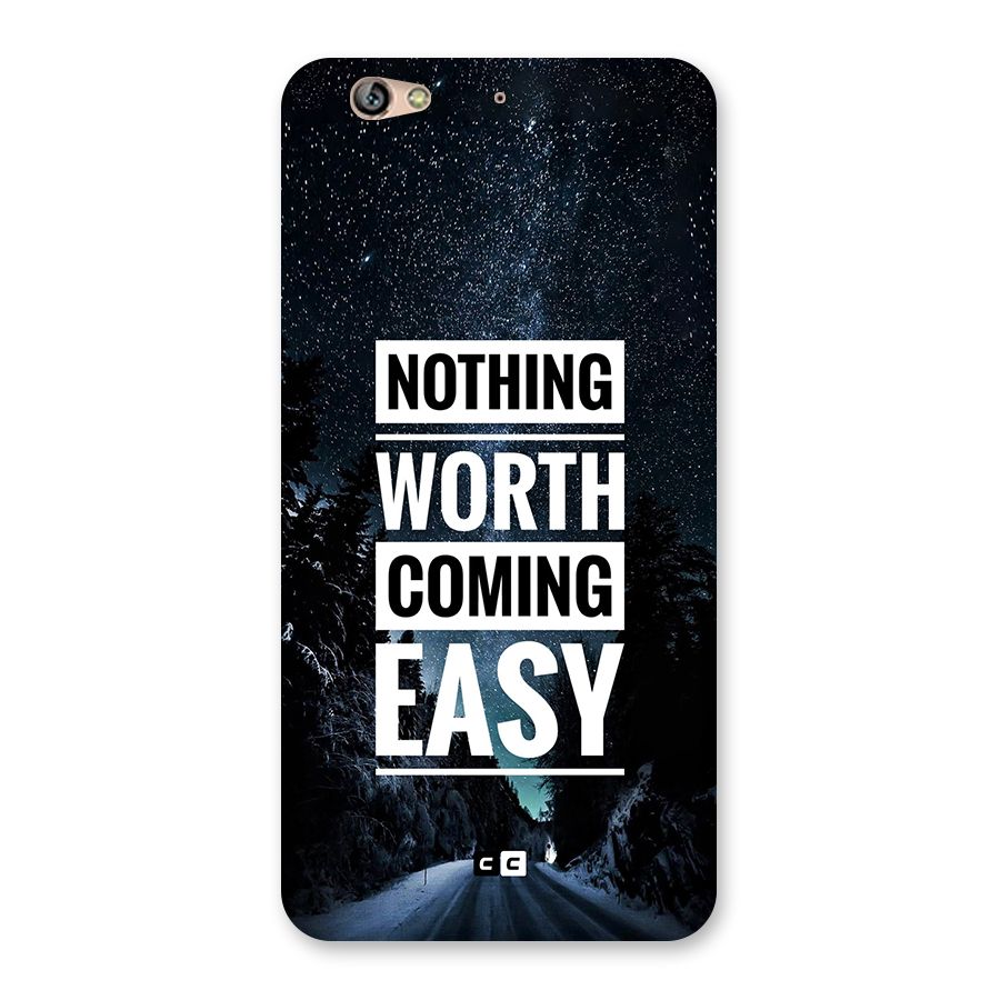 Nothing Worth Easy Back Case for Gionee S6