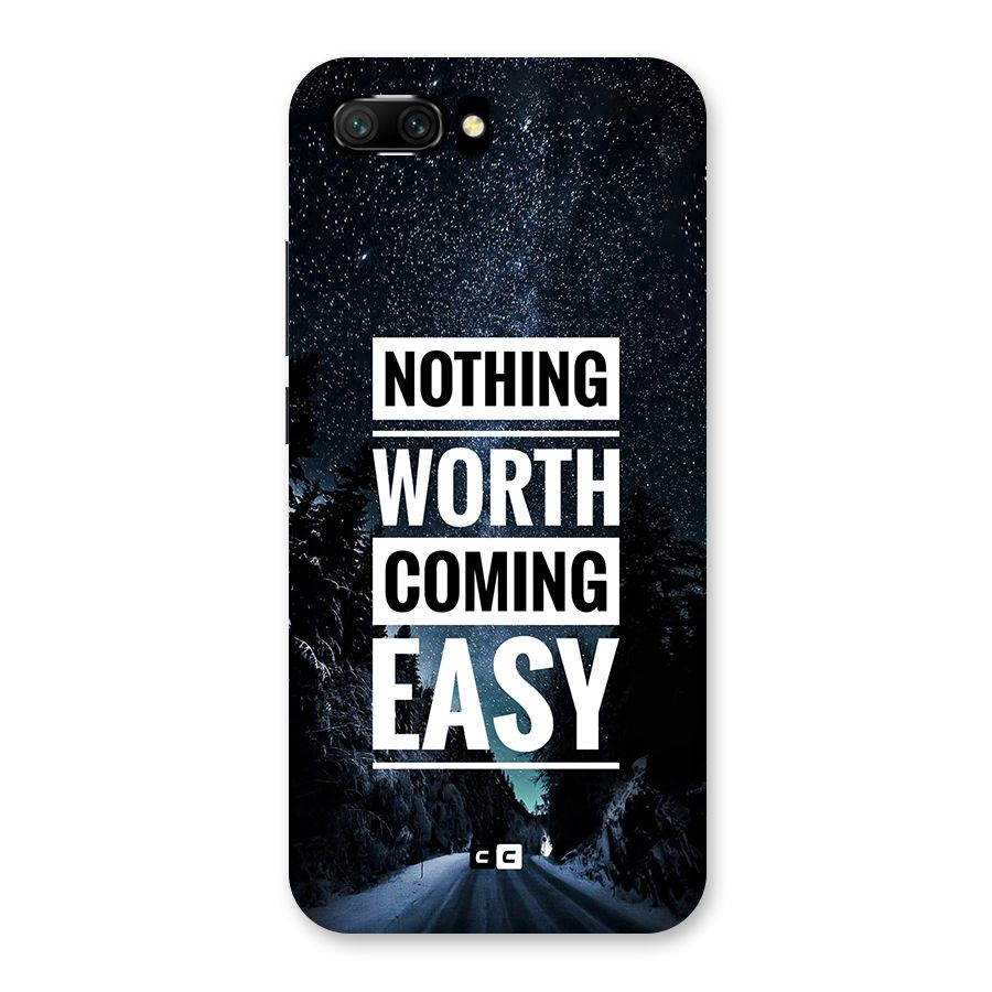 Nothing Worth Easy Back Case for Honor 10