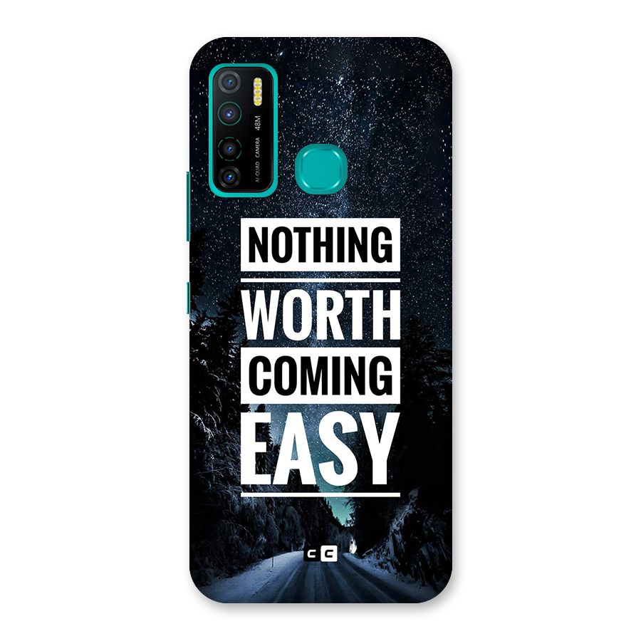 Nothing Worth Easy Back Case for Infinix Hot 9 Pro