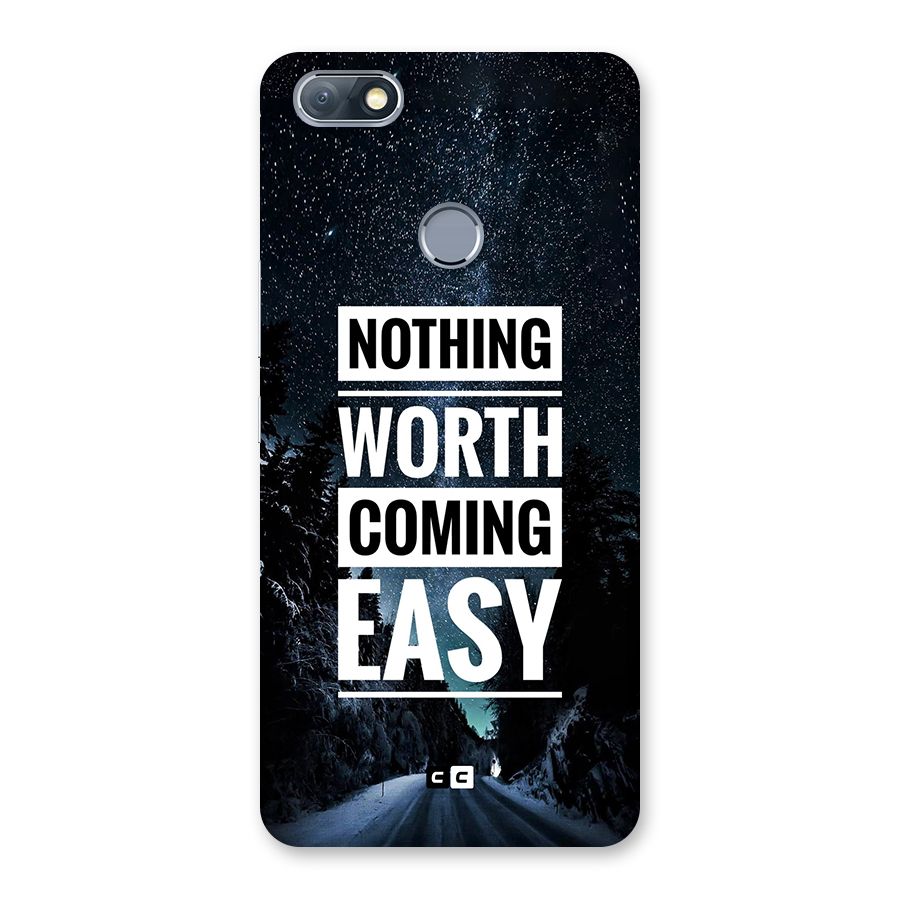 Nothing Worth Easy Back Case for Infinix Note 5