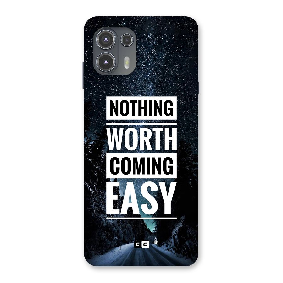 Nothing Worth Easy Back Case for Motorola Edge 20 Fusion