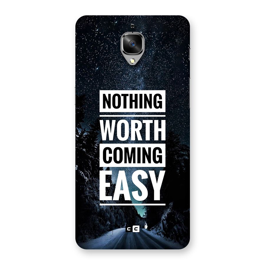 Nothing Worth Easy Back Case for OnePlus 3