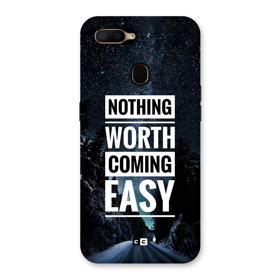 Nothing Worth Easy Back Case for Oppo A5s