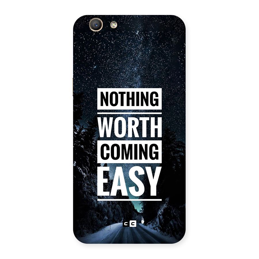 Nothing Worth Easy Back Case for Oppo F1s