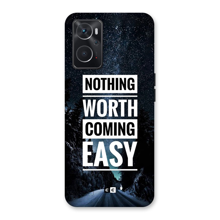 Nothing Worth Easy Back Case for Oppo K10 4G
