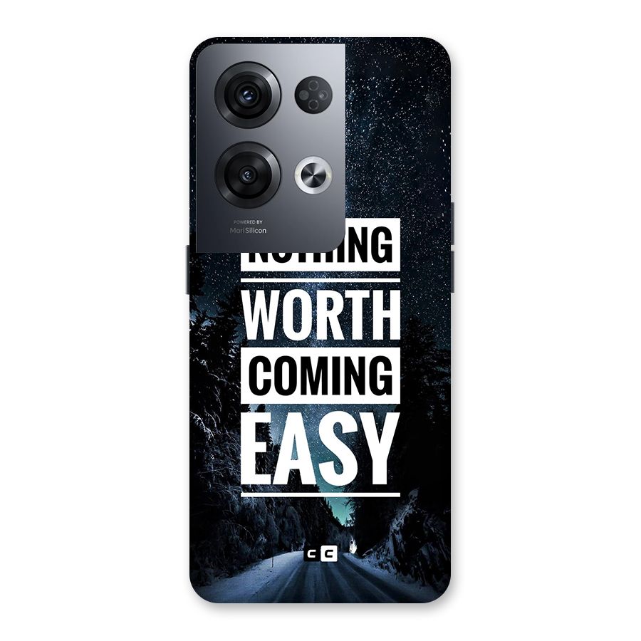 Nothing Worth Easy Back Case for Oppo Reno8 Pro 5G