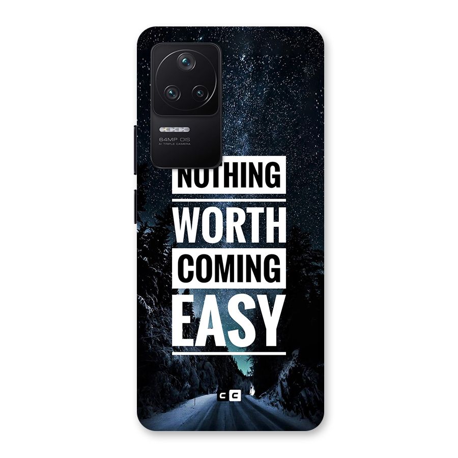 Nothing Worth Easy Back Case for Poco F4 5G