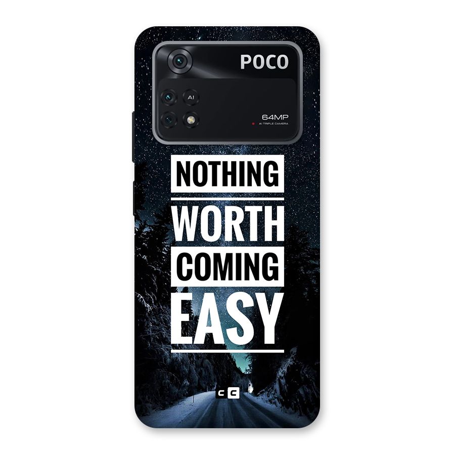 Nothing Worth Easy Back Case for Poco M4 Pro 4G