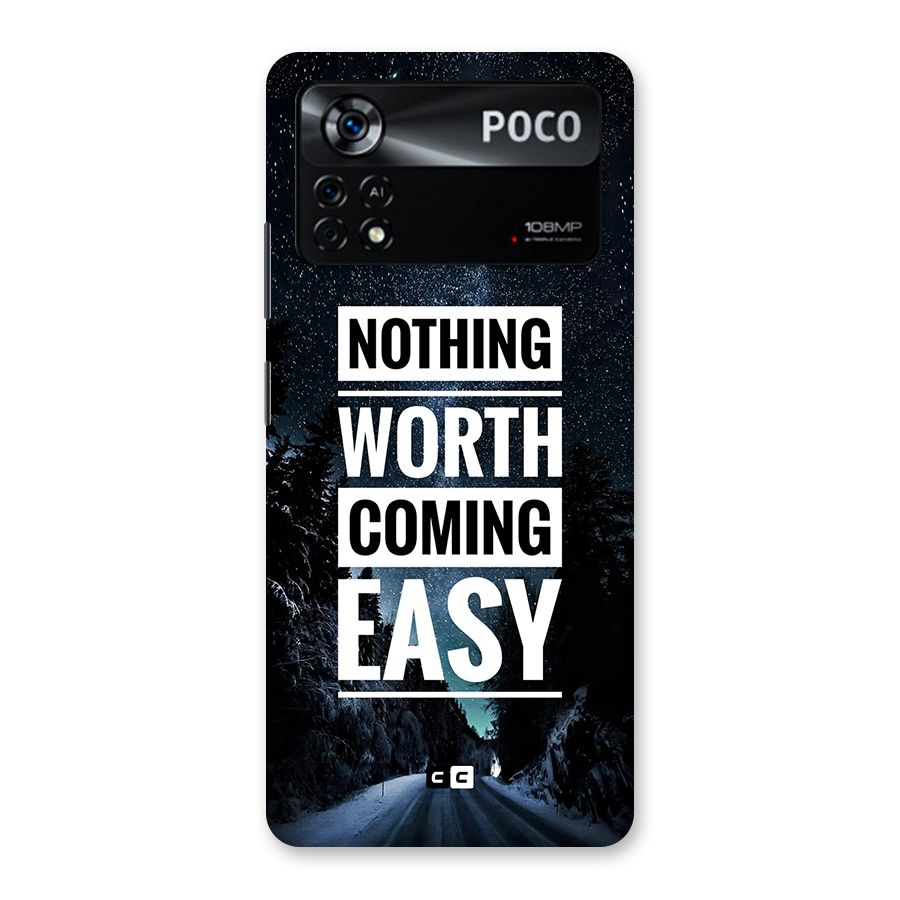 Nothing Worth Easy Back Case for Poco X4 Pro 5G