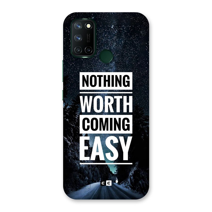 Nothing Worth Easy Back Case for Realme 7i