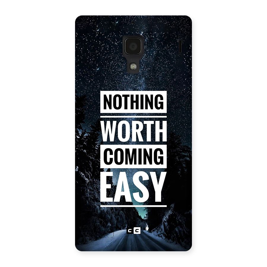 Nothing Worth Easy Back Case for Redmi 1s