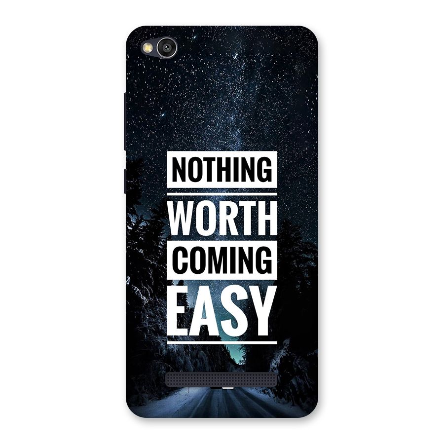 Nothing Worth Easy Back Case for Redmi 4A