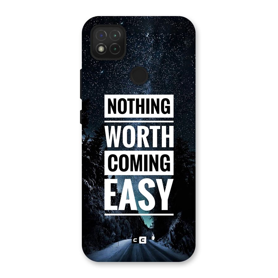 Nothing Worth Easy Back Case for Redmi 9
