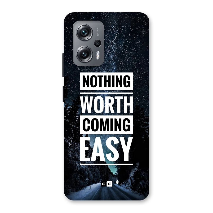 Nothing Worth Easy Back Case for Redmi K50i
