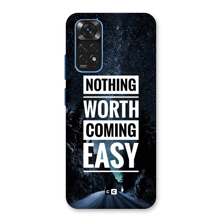 Nothing Worth Easy Back Case for Redmi Note 11S