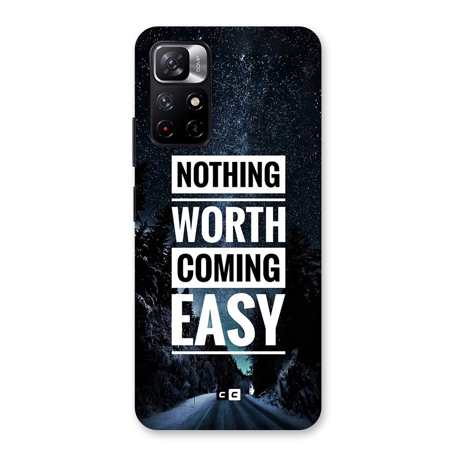 Nothing Worth Easy Back Case for Redmi Note 11T 5G