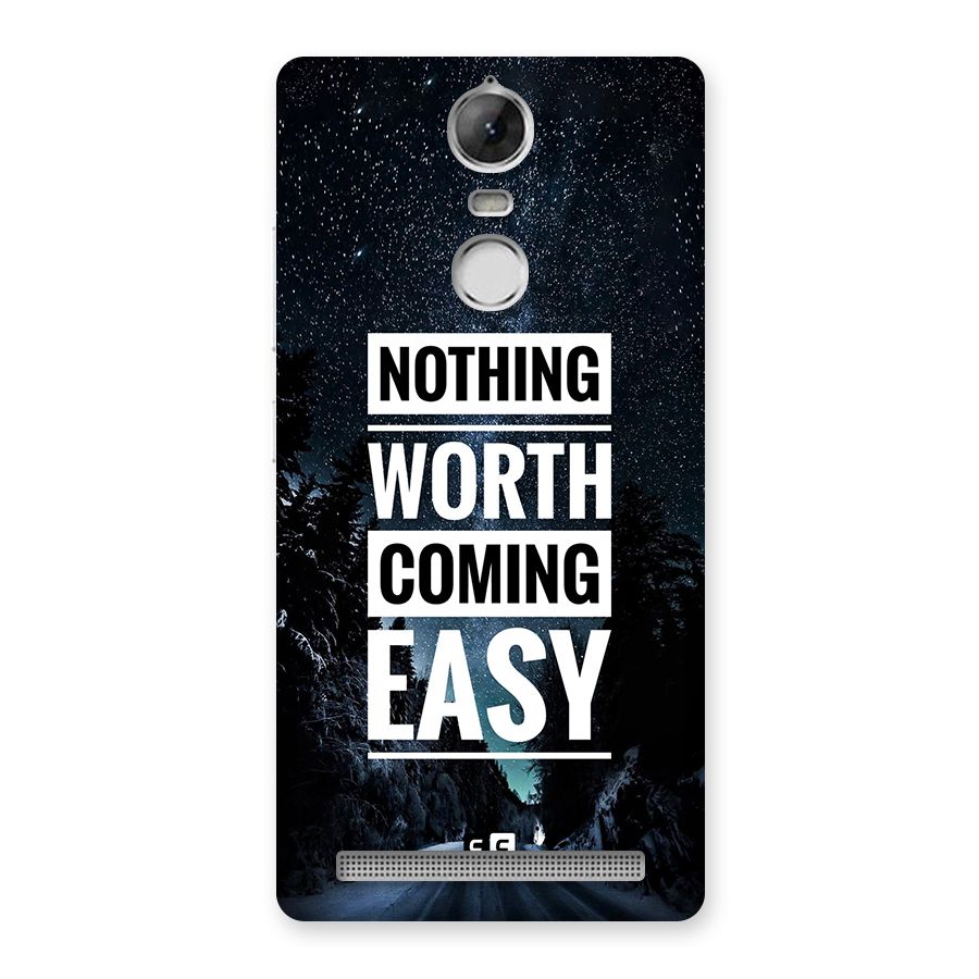 Nothing Worth Easy Back Case for Vibe K5 Note