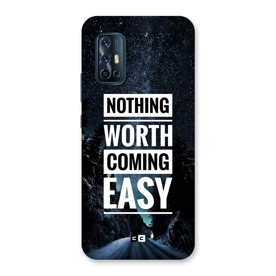 Nothing Worth Easy Back Case for Vivo V17