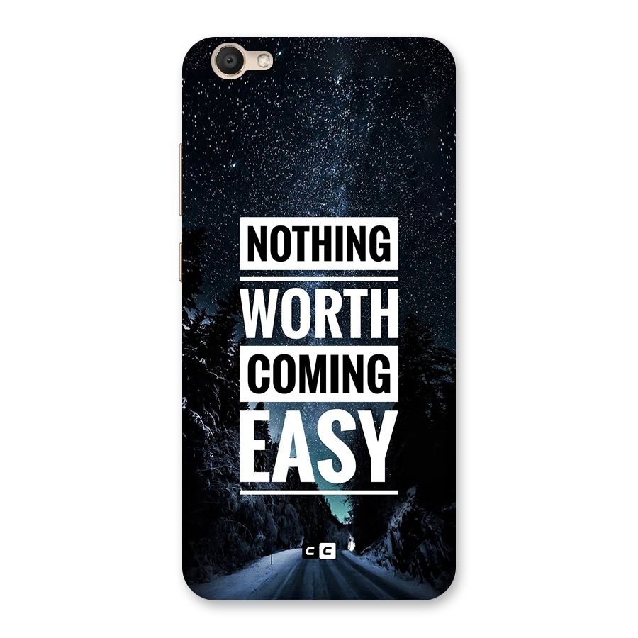 Nothing Worth Easy Back Case for Vivo V5
