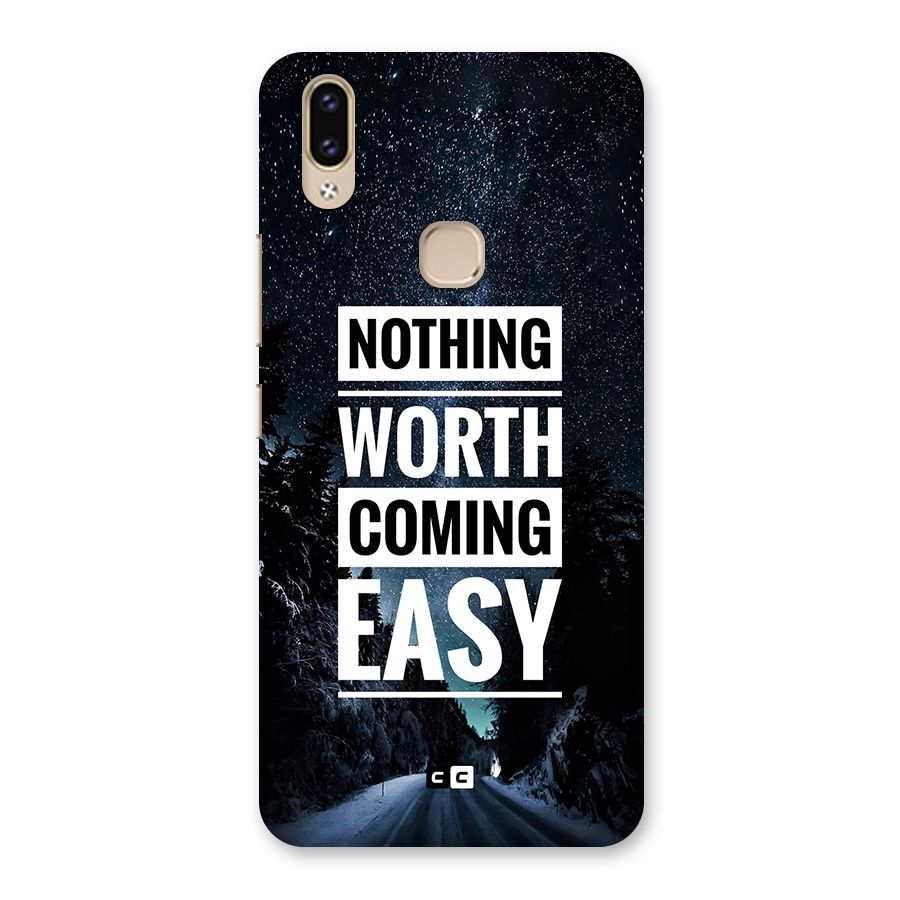 Nothing Worth Easy Back Case for Vivo V9 Youth