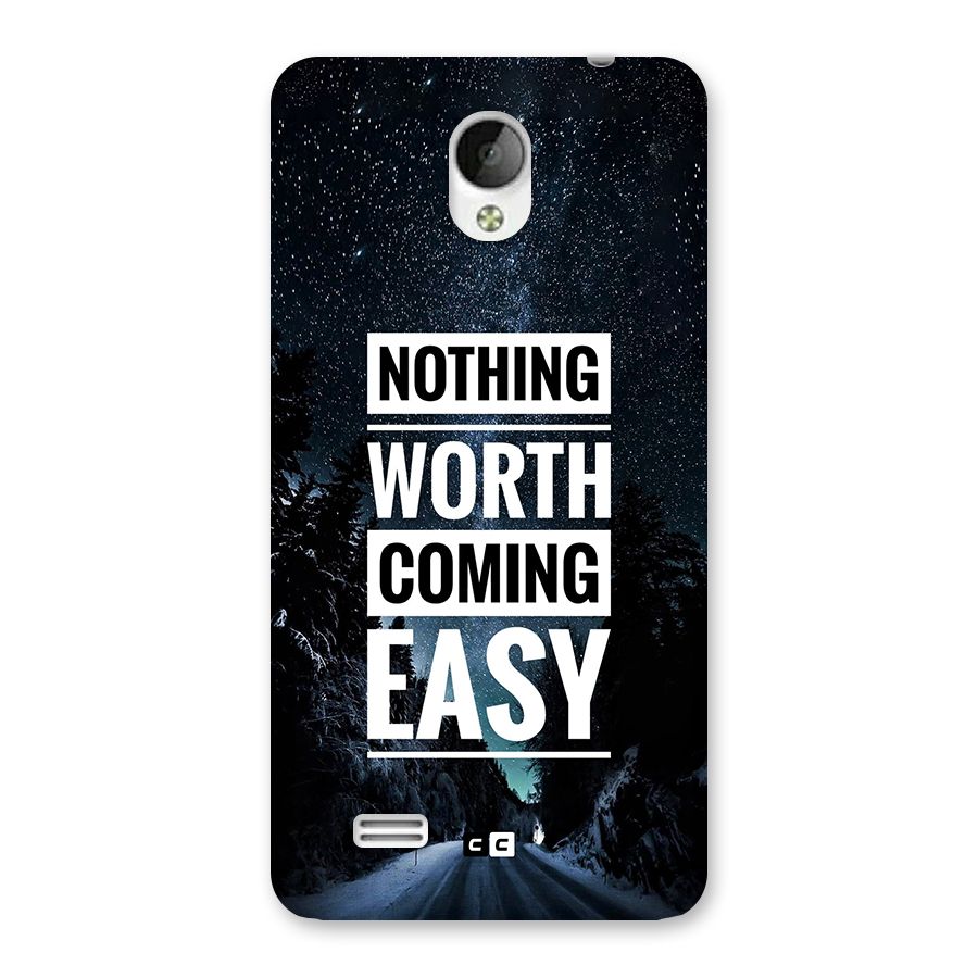 Nothing Worth Easy Back Case for Vivo Y21