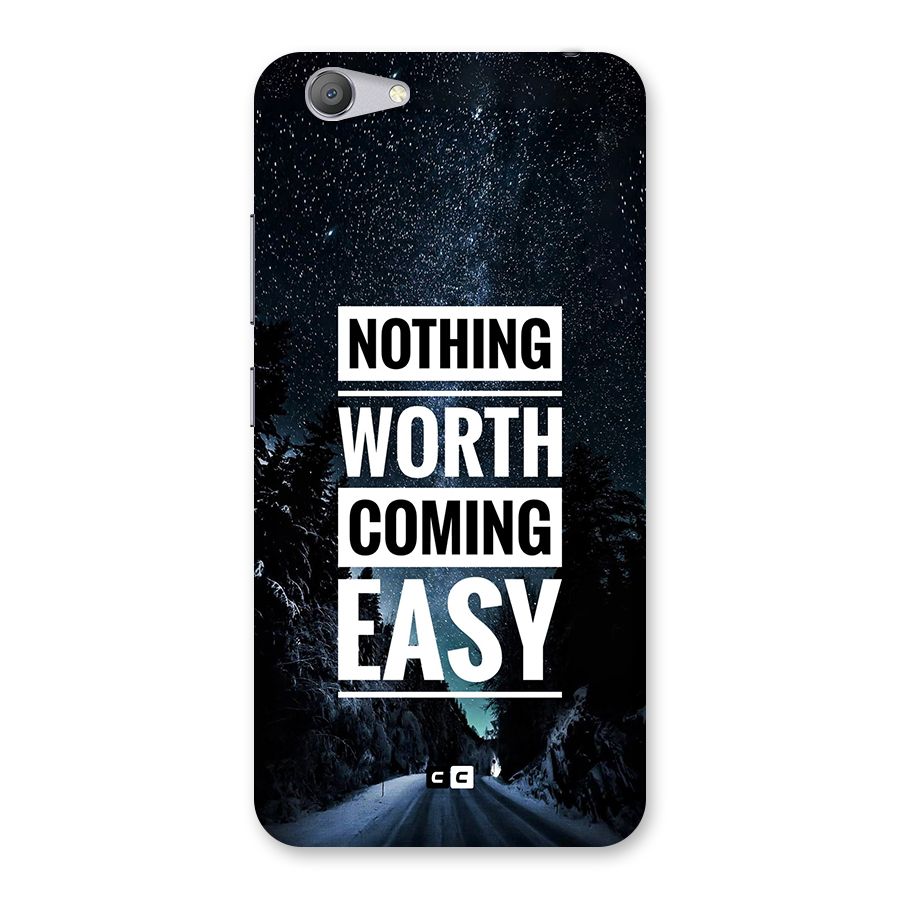 Nothing Worth Easy Back Case for Vivo Y53