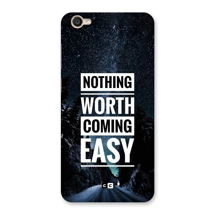 Nothing Worth Easy Back Case for Vivo Y55s