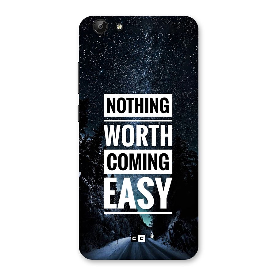 Nothing Worth Easy Back Case for Vivo Y69