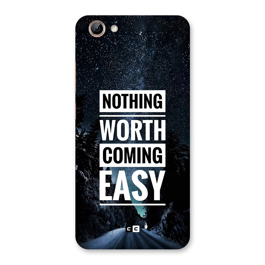 Nothing Worth Easy Back Case for Vivo Y71