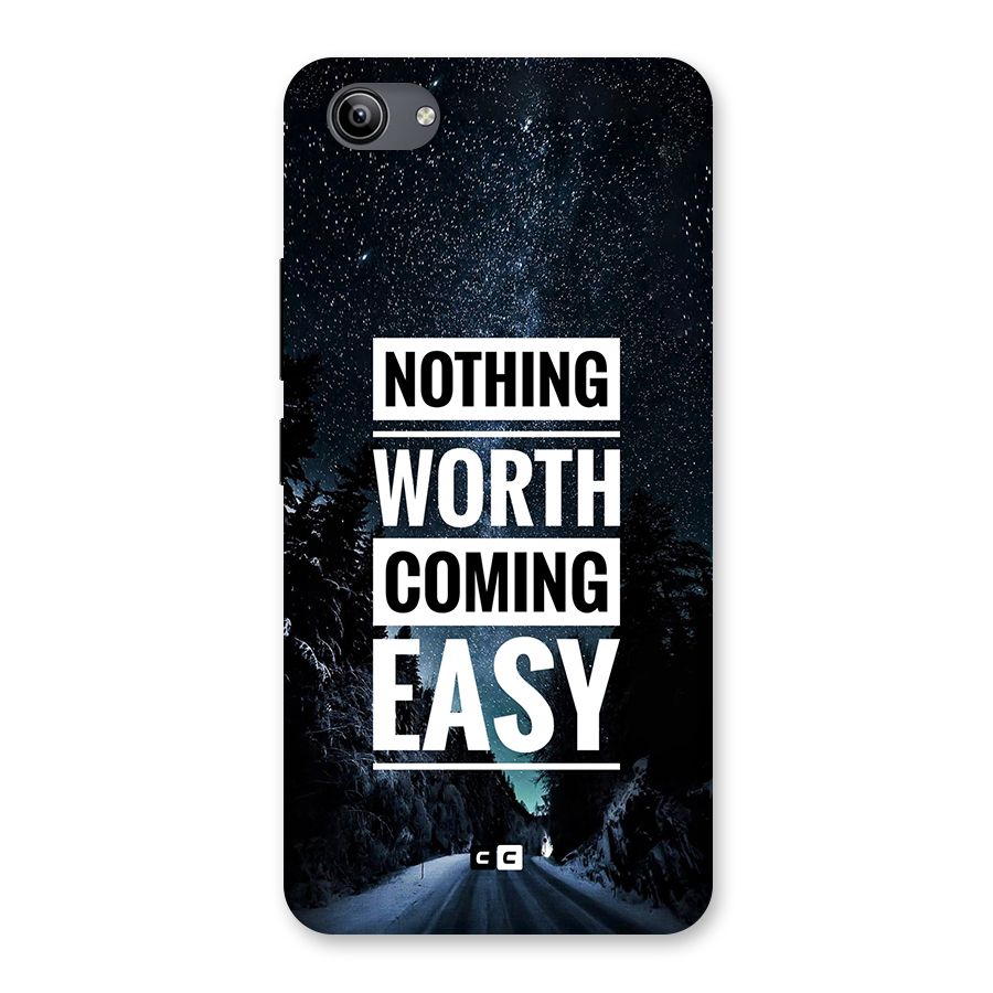 Nothing Worth Easy Back Case for Vivo Y81i