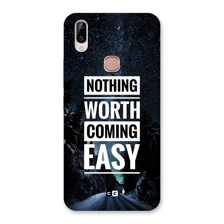Nothing Worth Easy Back Case for Vivo Y83 Pro