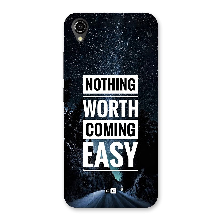 Nothing Worth Easy Back Case for Vivo Y90