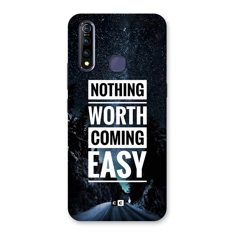 Nothing Worth Easy Back Case for Vivo Z1 Pro