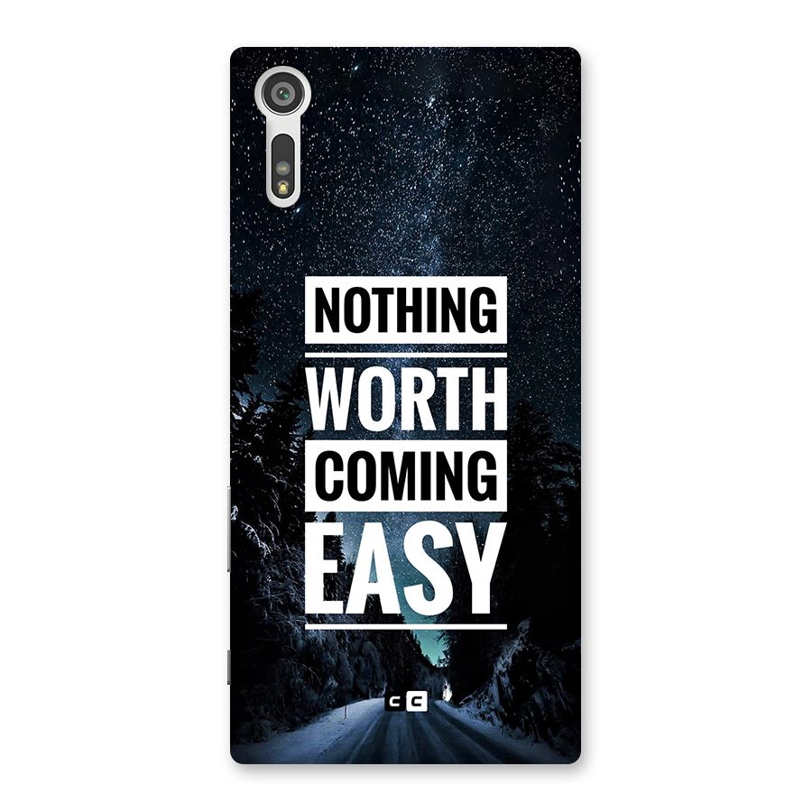 Nothing Worth Easy Back Case for Xperia XZ