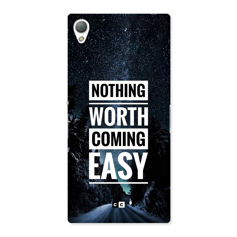 Nothing Worth Easy Back Case for Xperia Z3