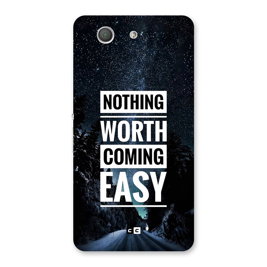 Nothing Worth Easy Back Case for Xperia Z3 Compact