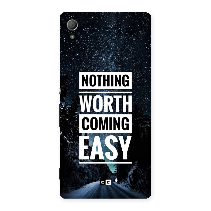 Nothing Worth Easy Back Case for Xperia Z3 Plus