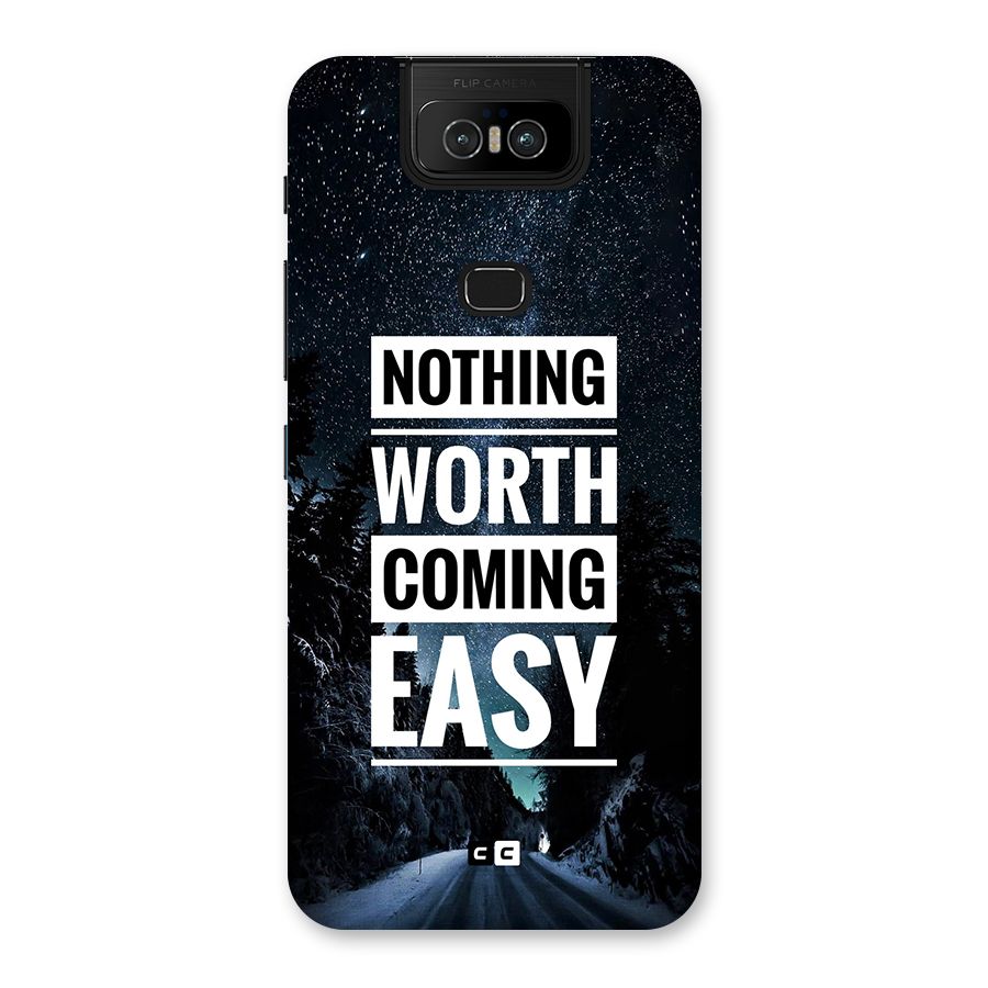 Nothing Worth Easy Back Case for Zenfone 6z