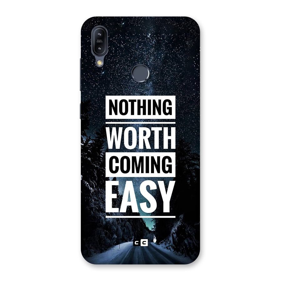 Nothing Worth Easy Back Case for Zenfone Max M2