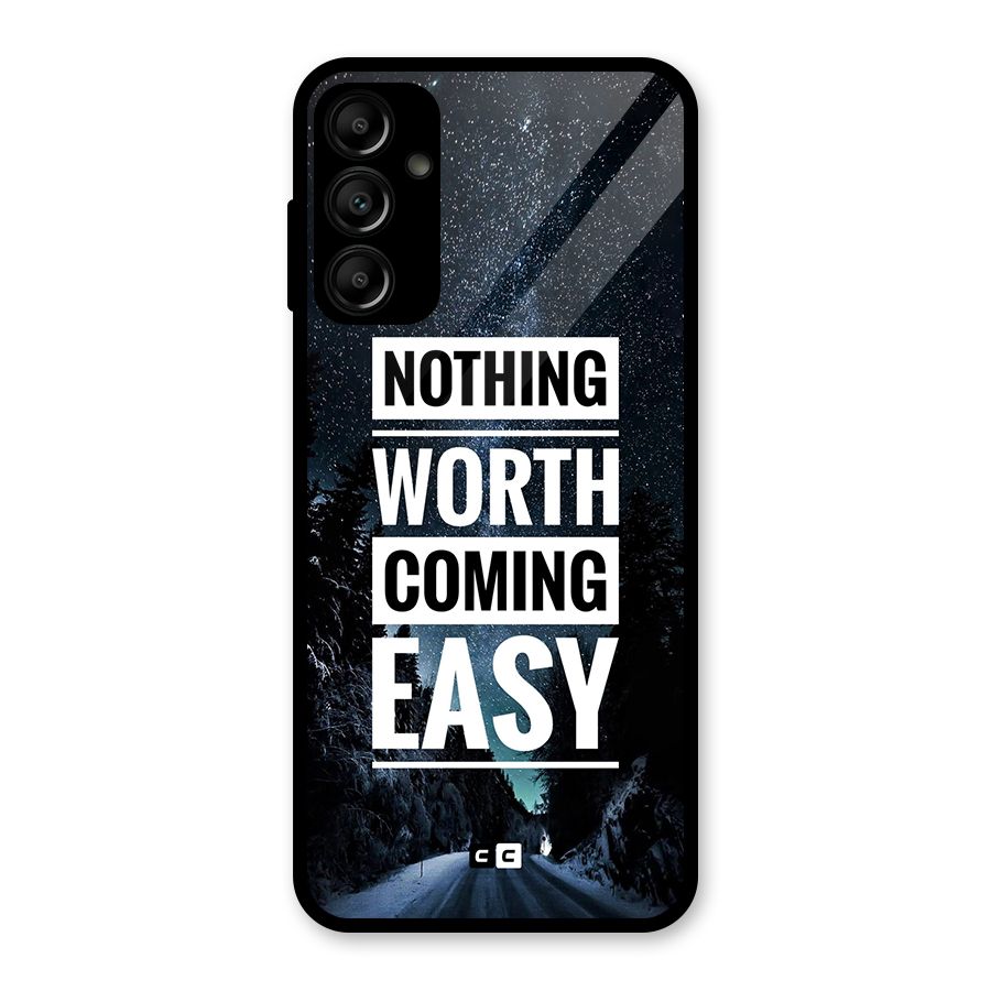 Nothing Worth Easy Glass Back Case for Galaxy A14 5G