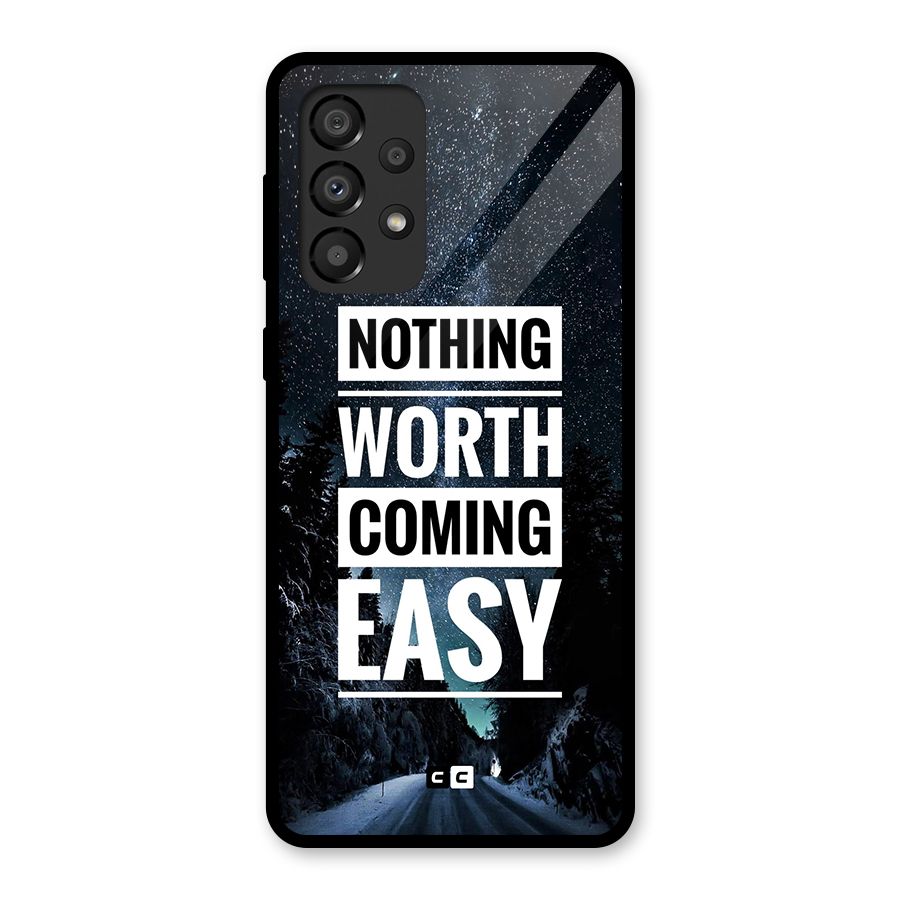 Nothing Worth Easy Glass Back Case for Galaxy A33 5G