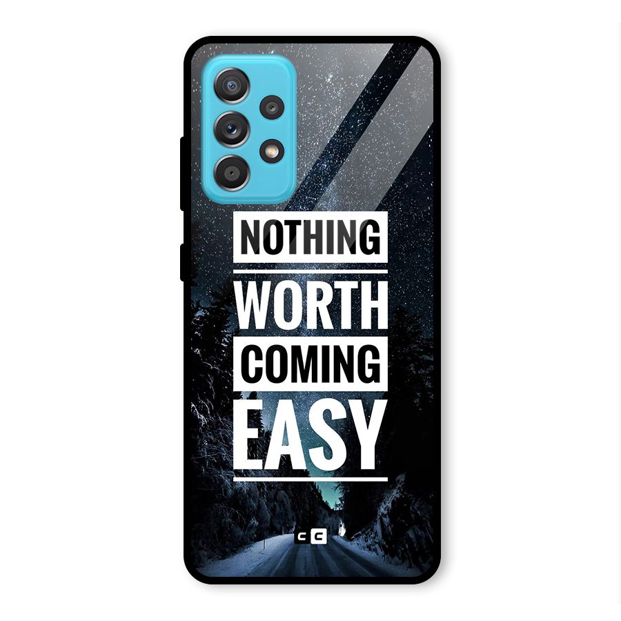 Nothing Worth Easy Glass Back Case for Galaxy A52s 5G