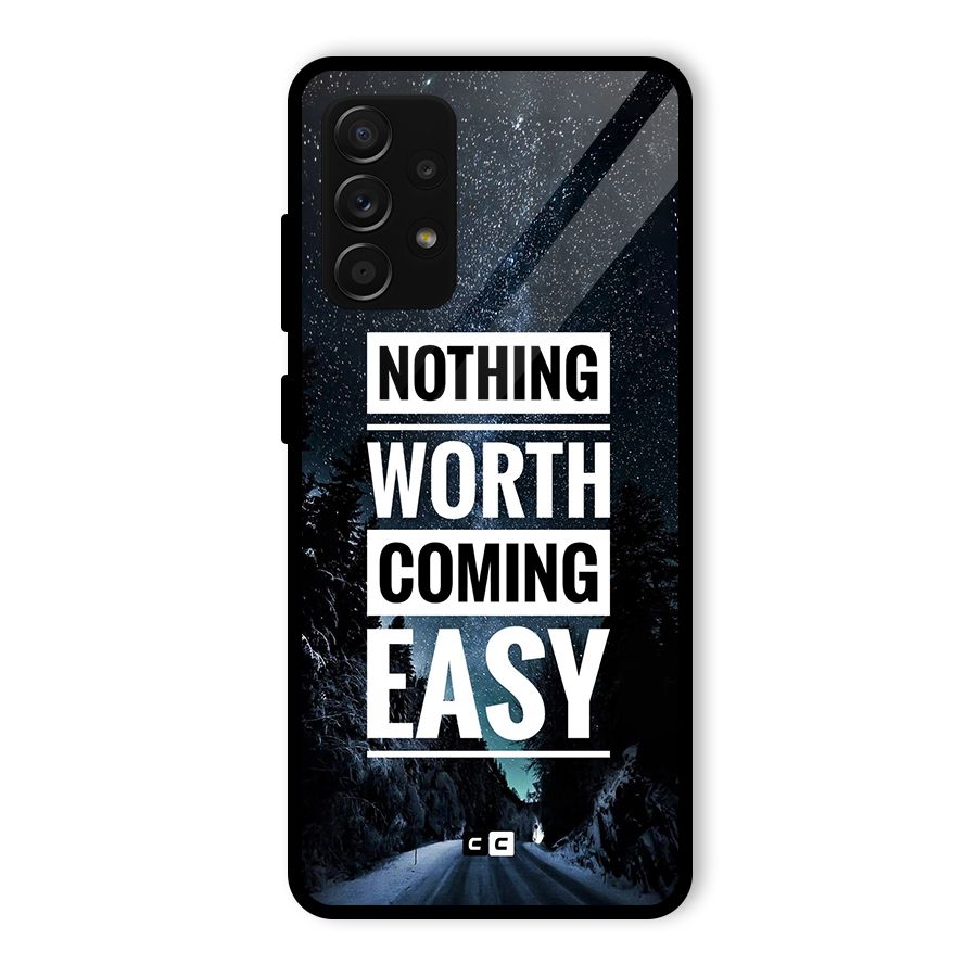 Nothing Worth Easy Glass Back Case for Galaxy A53 5G