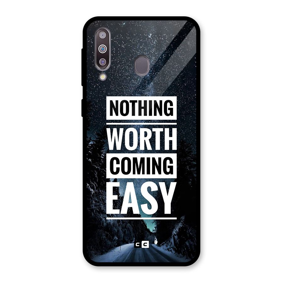 Nothing Worth Easy Glass Back Case for Galaxy M30