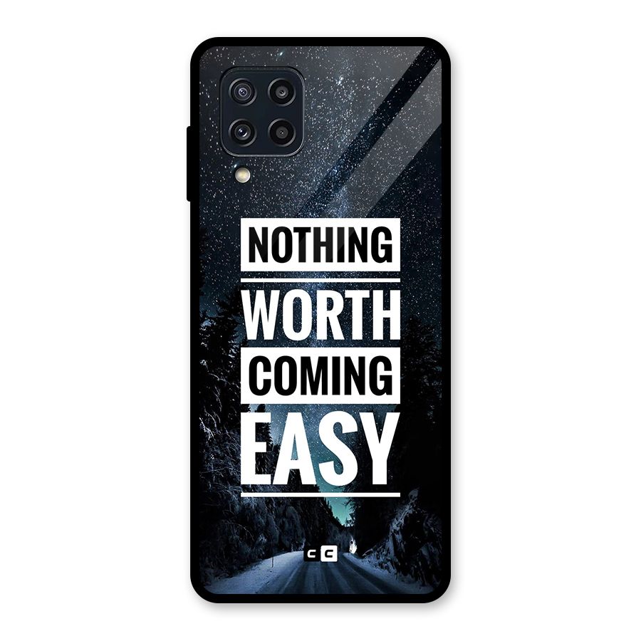 Nothing Worth Easy Glass Back Case for Galaxy M32