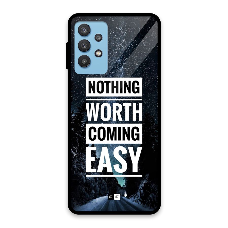 Nothing Worth Easy Glass Back Case for Galaxy M32 5G