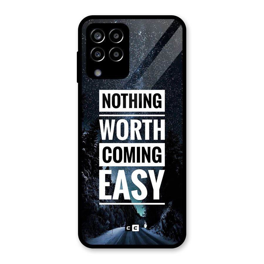 Nothing Worth Easy Glass Back Case for Galaxy M33