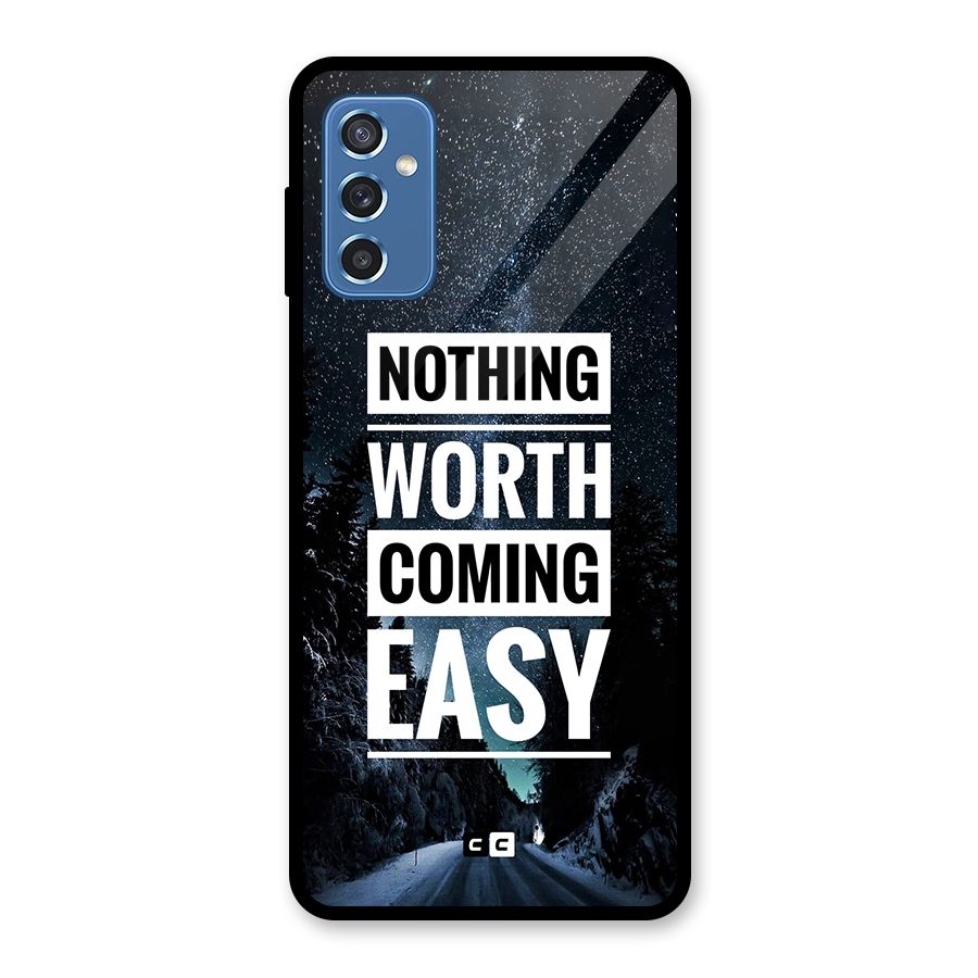Nothing Worth Easy Glass Back Case for Galaxy M52 5G