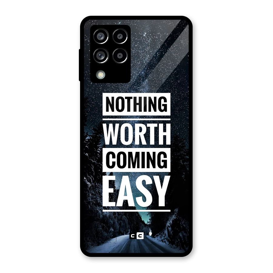 Nothing Worth Easy Glass Back Case for Galaxy M53 5G